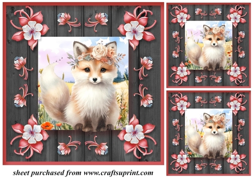 3 Woodland cuties card front/toppers 4