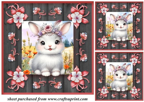 3 Woodland cuties card front/toppers 8