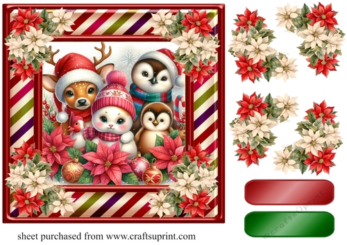 Christmas friends card front 3