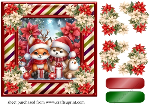 Christmas friends card front 5