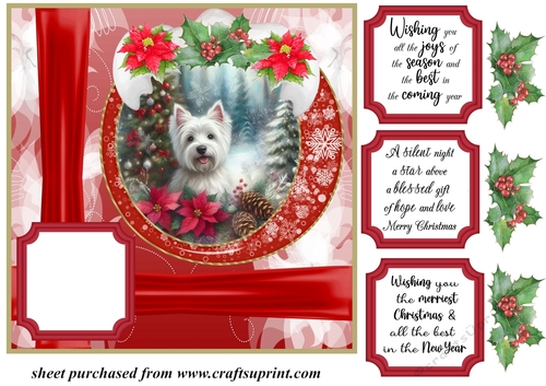 Christmas pup card front 5
