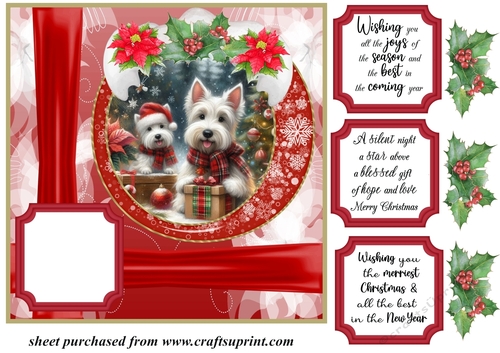 Christmas pup card front 8