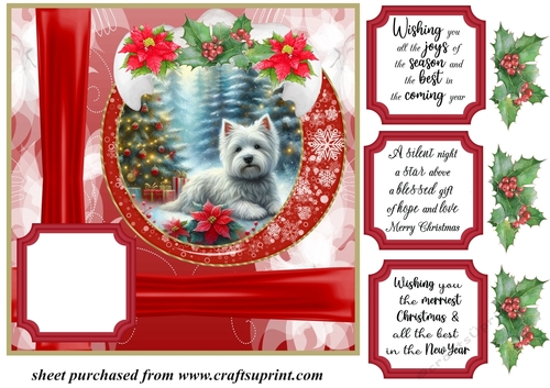 Christmas pup card front 9