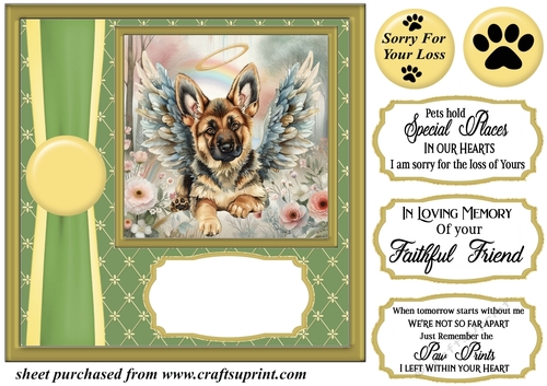 Angel dog card front 6