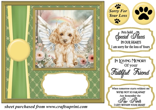 Angel dog card front 13