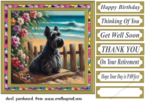 Beach Scottie card front 1