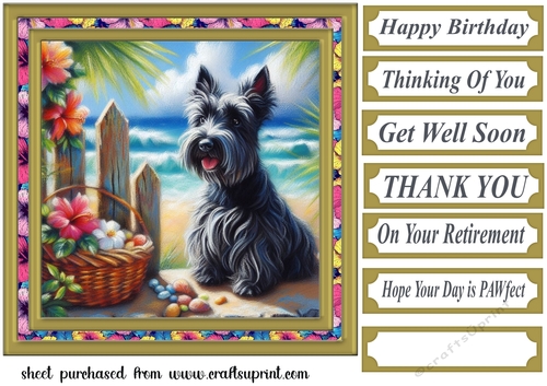 Beach Scottie card front 3