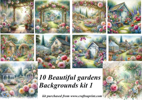 10 Beautiful garden backgrounds kit 1