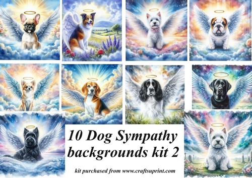 10 Dog sympathy backgrounds kit (png) 2