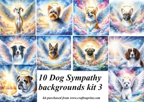 10 Dog sympathy backgrounds kit (png) 3