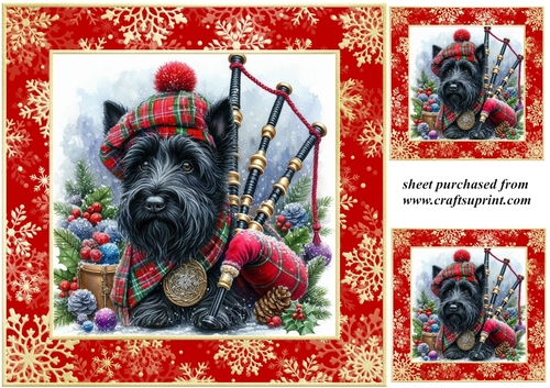 3 The Christmas piper card front/toppers 9