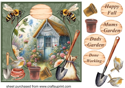 The garden shed card front 4
