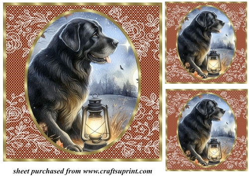 3 Twilight dog card front/topper 6
