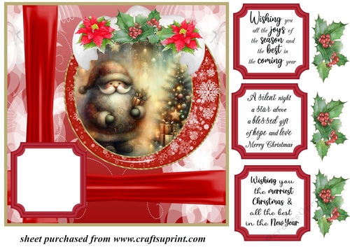 Santa card front 3