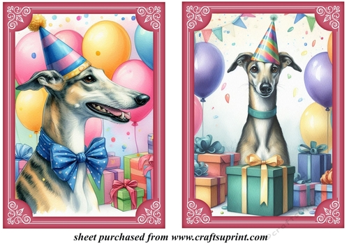 2 Birthday pup card fronts 9