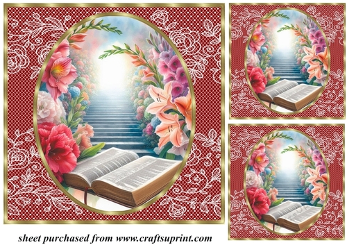 3 Oval sympathy card front/toppers 4