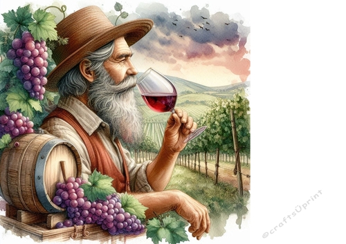 Enjoying a glass of wine background 3