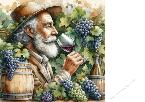 Enjoying a glass of wine background 4