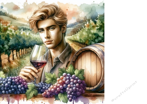 Enjoying a glass of wine background 5