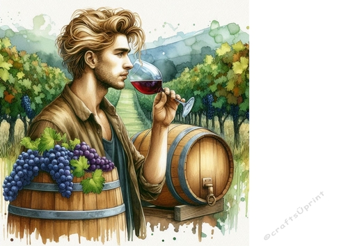 Enjoying a glass of wine background 7
