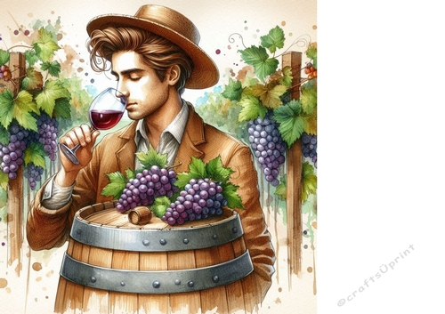 Enjoying a glass of wine background 10