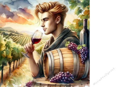 Enjoying a glass of wine background 12