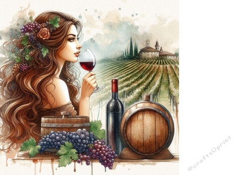 Enjoying a glass of wine background 13