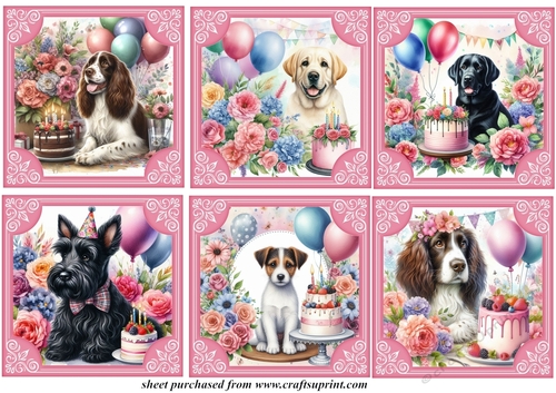 6 Birthday pup toppers 2