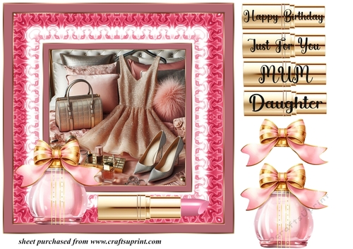 Pink Ladies accessories card front B