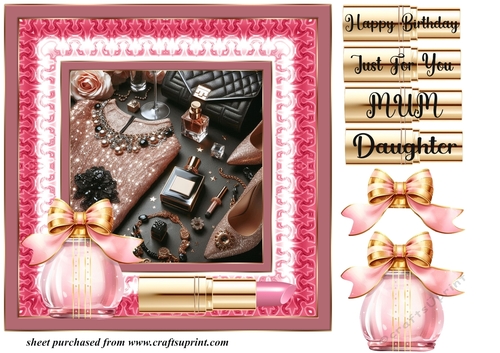 Pink Ladies accessories card front C