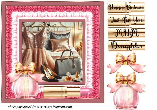 Pink Ladies accessories card front D