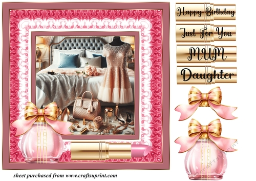Pink Ladies accessories card front E