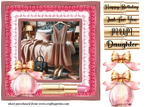 Pink Ladies accessories card front F