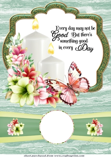 Large Amaryllis and candle topper 2