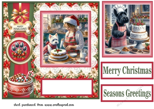 Christmas baking pup card front 4