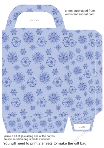 Snowflake gift bag 2