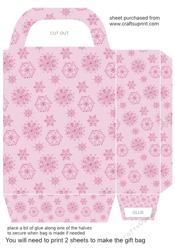 Snowflake gift bag 4
