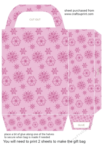 Snowflake gift bag 5