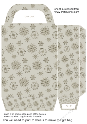 Snowflake gift bag 6