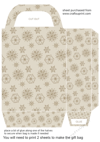 Snowflake gift bag 7