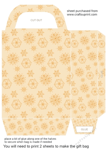 Snowflake gift bag 9