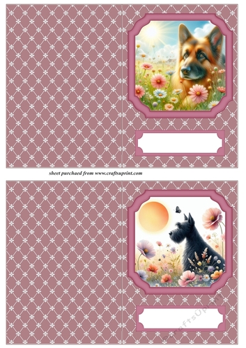 2 Floral dog notelets 3