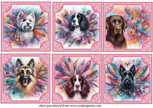 6 Feather and glitter dog toppers 1