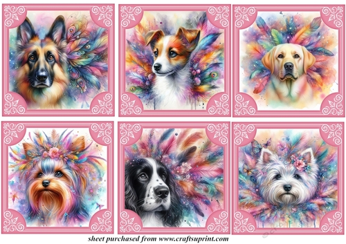 6 Feather and glitter dog toppers 2