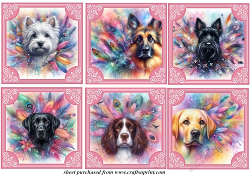 6 Feather and glitter dog toppers 4