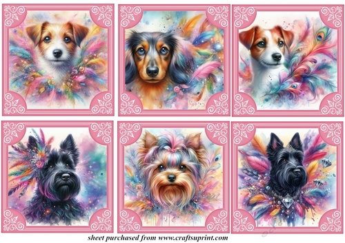 6 Feather and glitter dog toppers 7