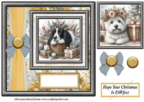 Hope your Christmas is Pawfect card front 1