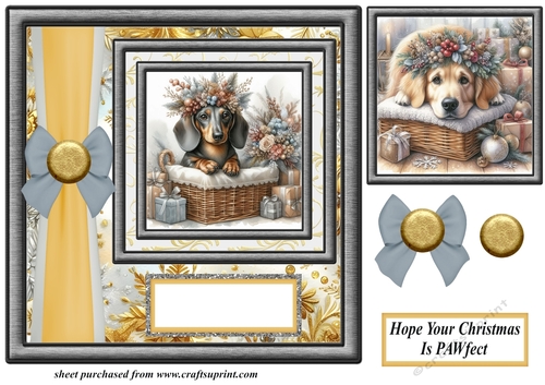 Hope your Christmas is Pawfect card front 4