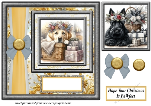 Hope your Christmas is Pawfect card front 6