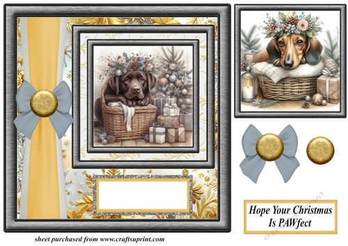 Hope your Christmas is Pawfect card front 8